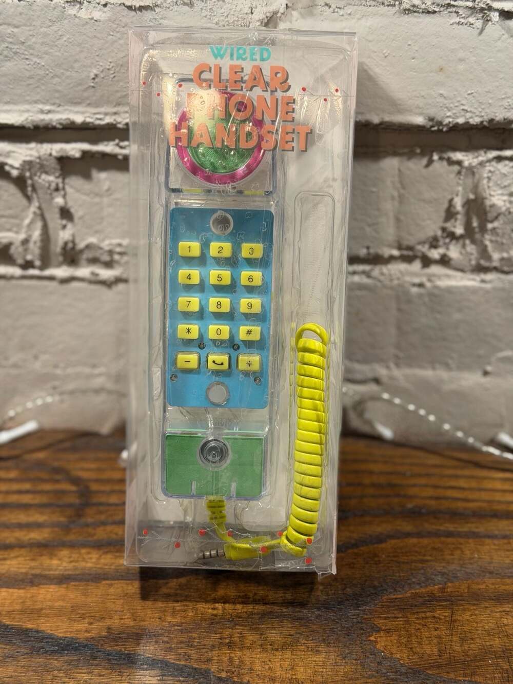 Y2K Vivitar Wired Clear Phone Handset Target Bullseye Playground Edition
